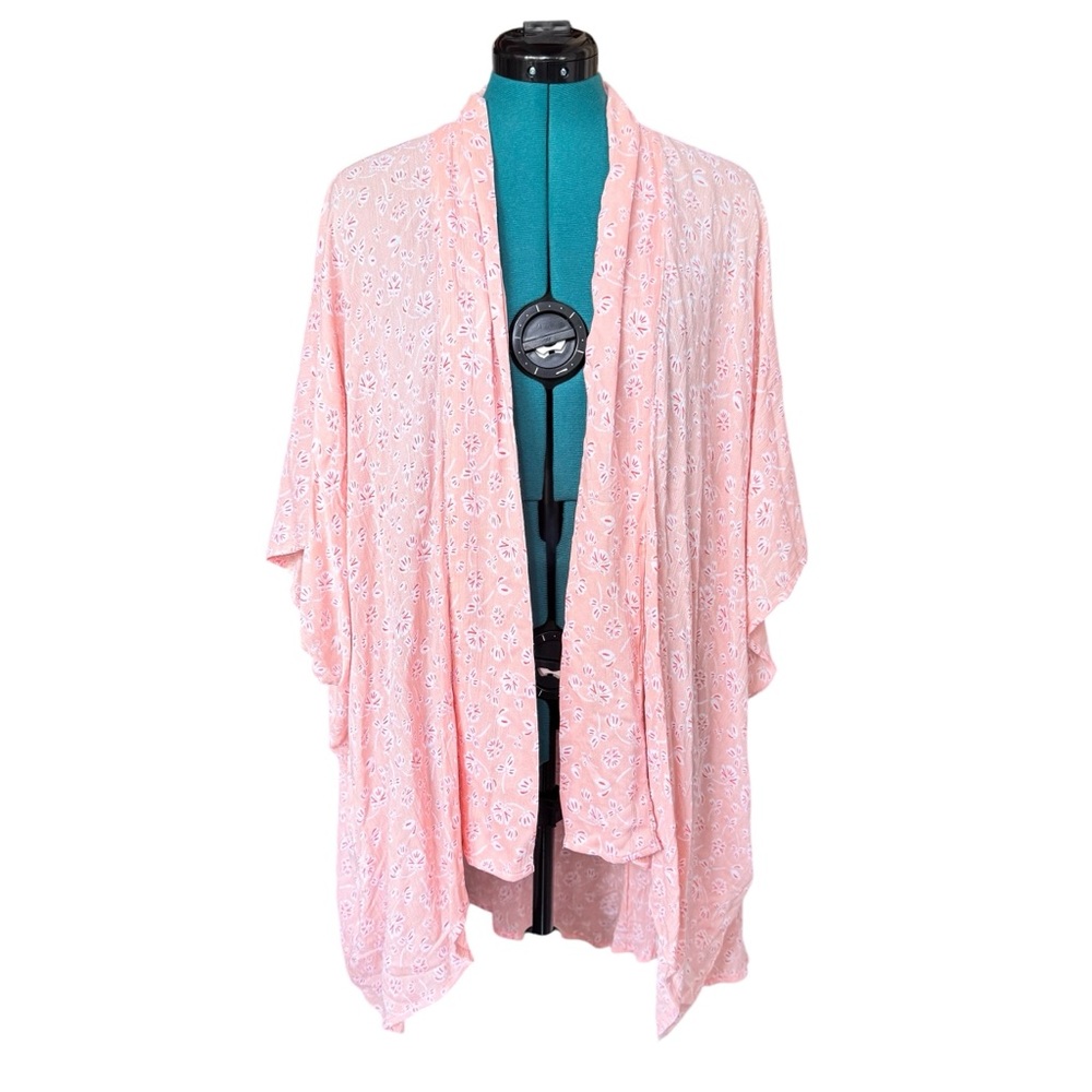 Floral Pink Kimono Top